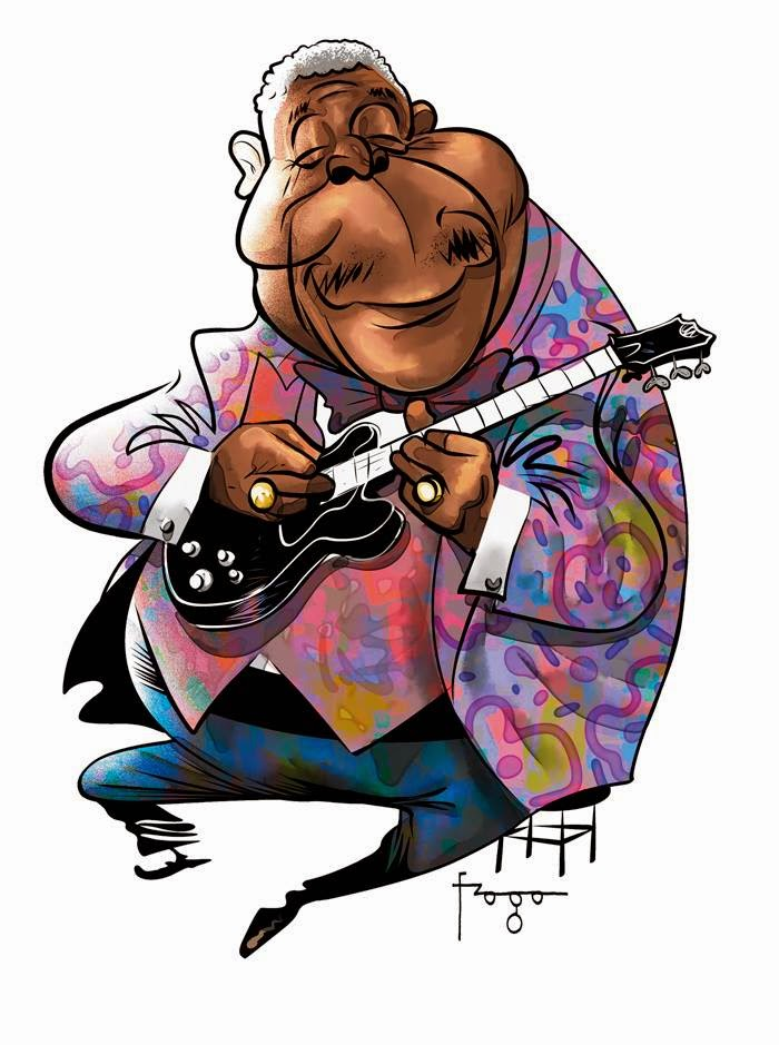 b b king Ilustração gilmar fraga