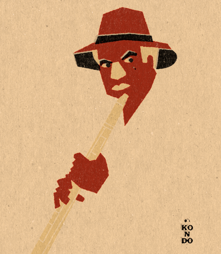 Paulo Moura em ilustração de Daniel Kondo