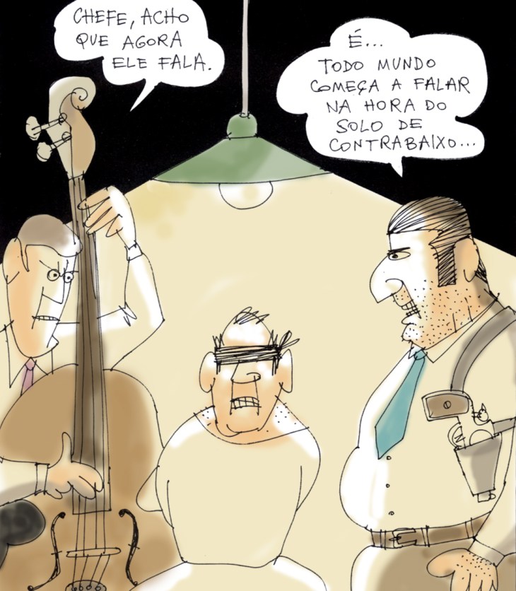 Minha identidade secreta de perigoso contrabaixista internacional...