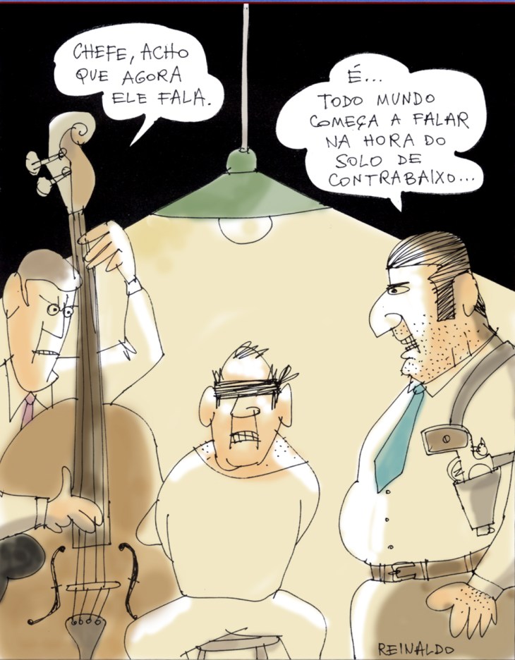 Minha identidade secreta de perigoso contrabaixista internacional...